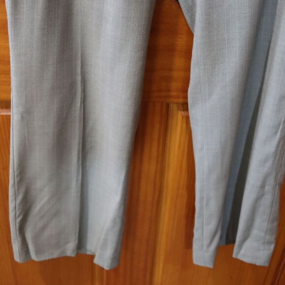 Talbots Gray Pine Stripe Women's Trousers 12 Petite - Picture 5 of 12